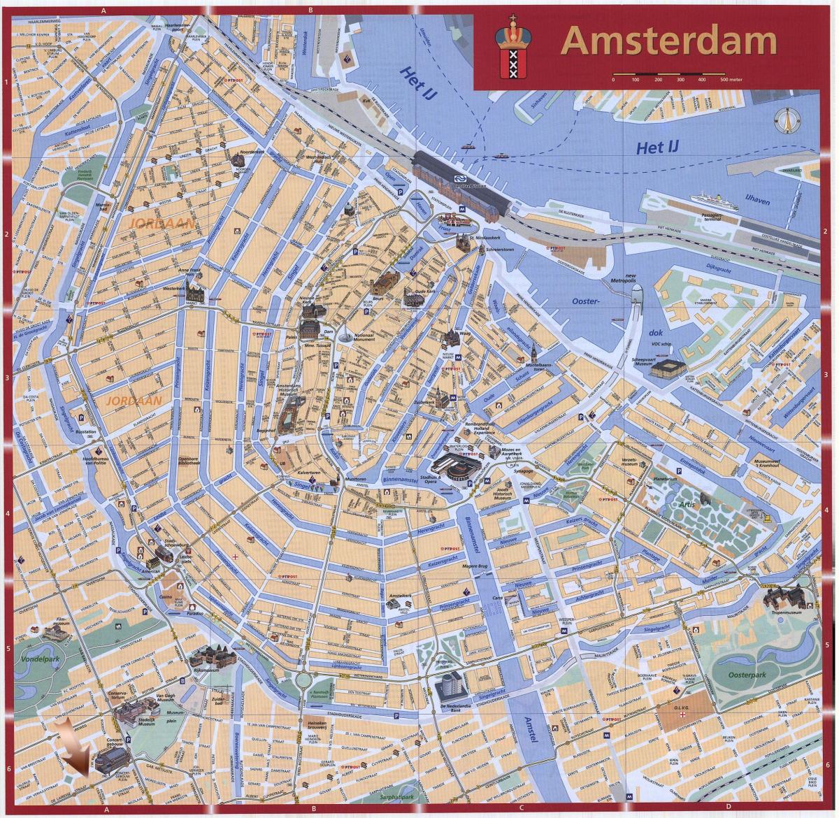 stad Amsterdam kaart
