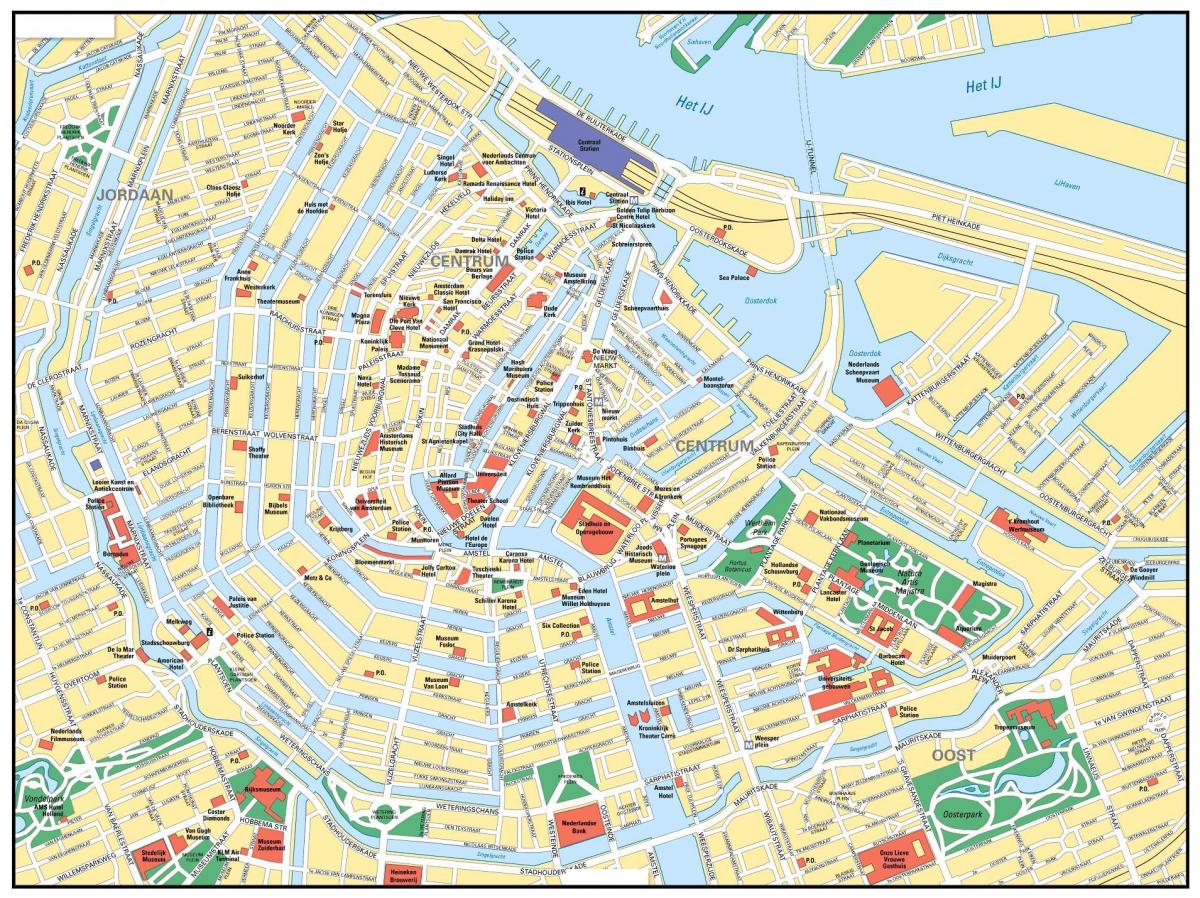 Amsterdam offline stadsplattegrond