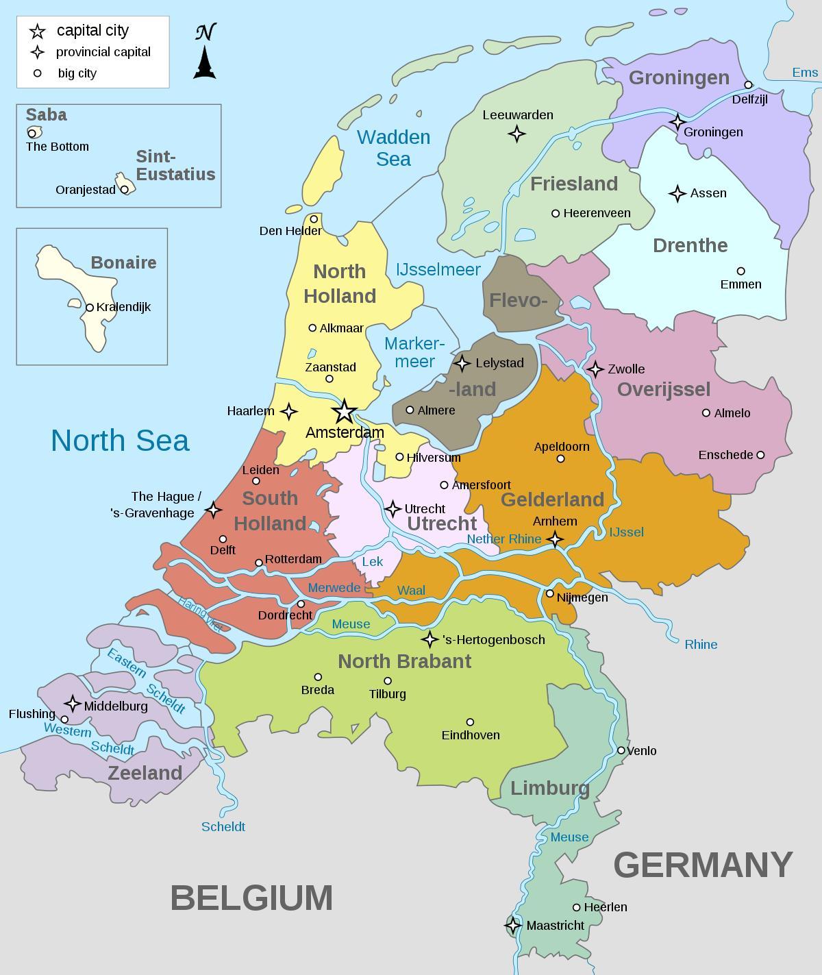kaart van Amsterdam
