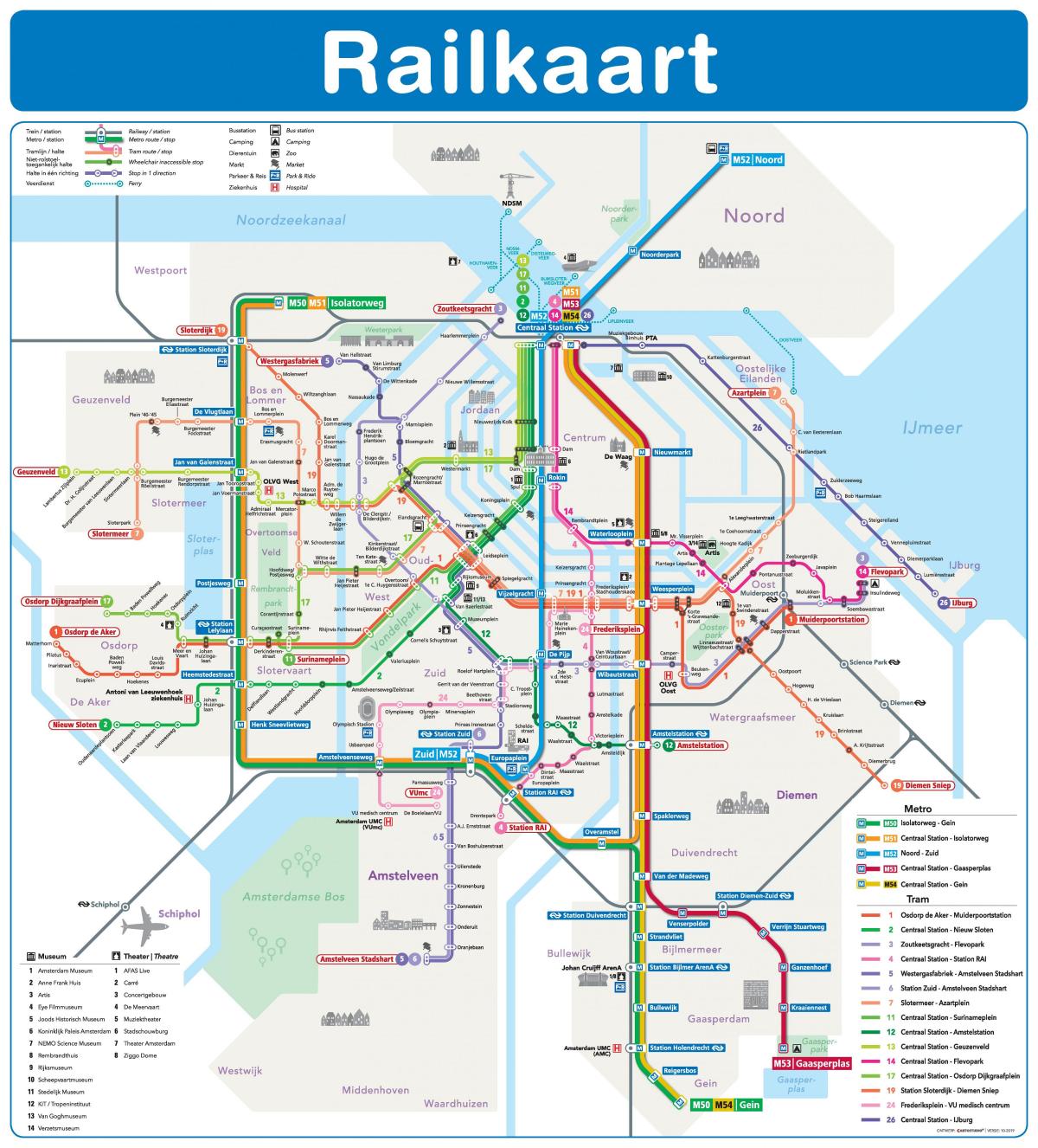 Amsterdam treinsysteem kaart