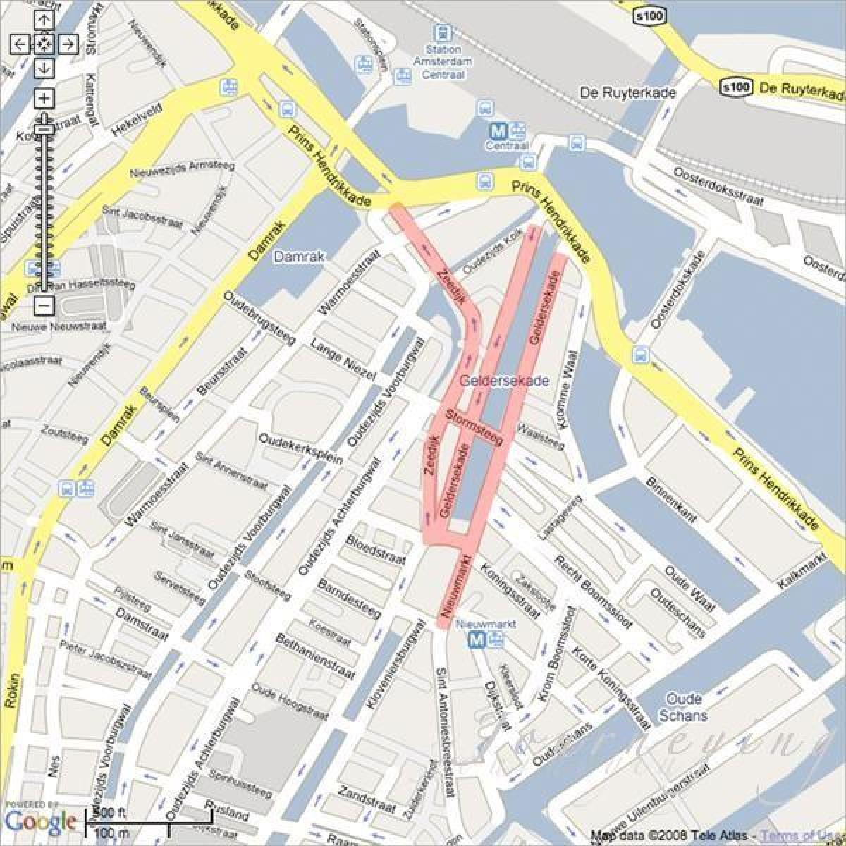 kaart van chinatown Amsterdam