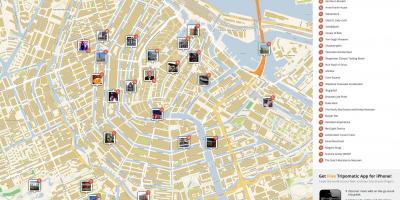 Kaart van Amsterdam dingen te doen