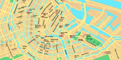 Gebieden van Amsterdam kaart