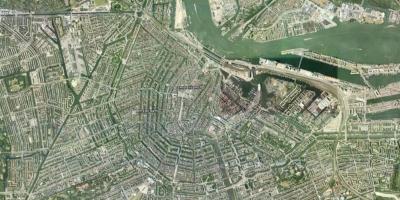 Kaart van Amsterdam satelliet 