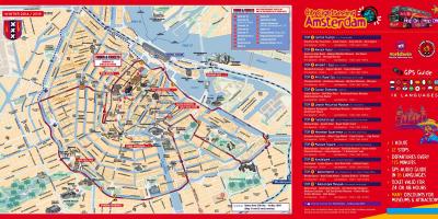 Amsterdam hop-on-hop-off bus kaart
