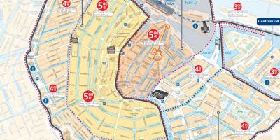 Amsterdam parkeren zones kaart